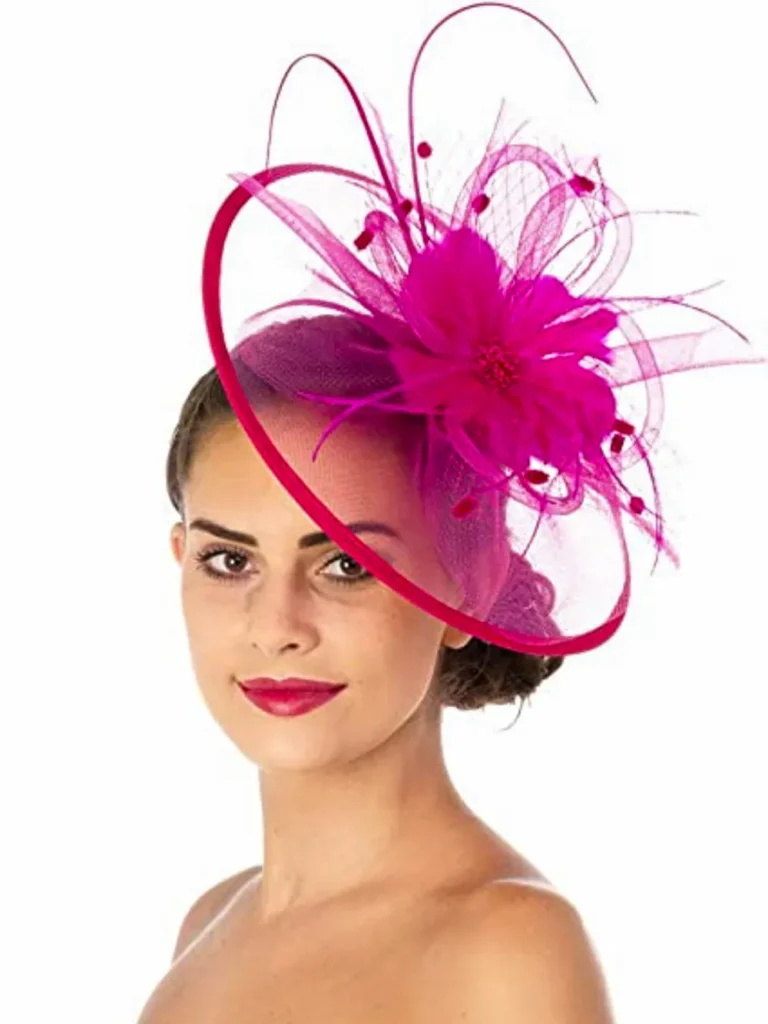 Women wear a fascinator