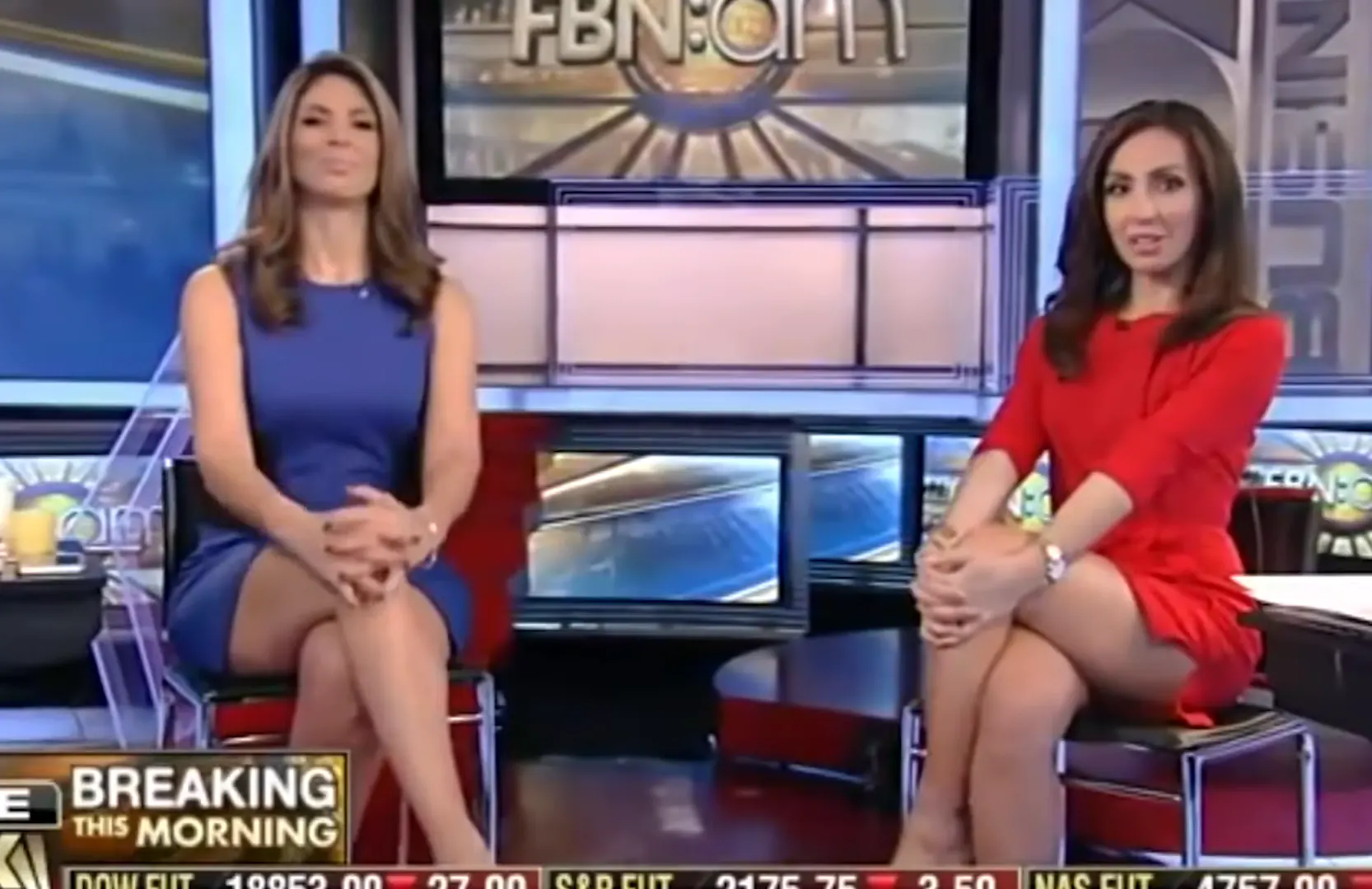 Female fox news anchors wear short skirts