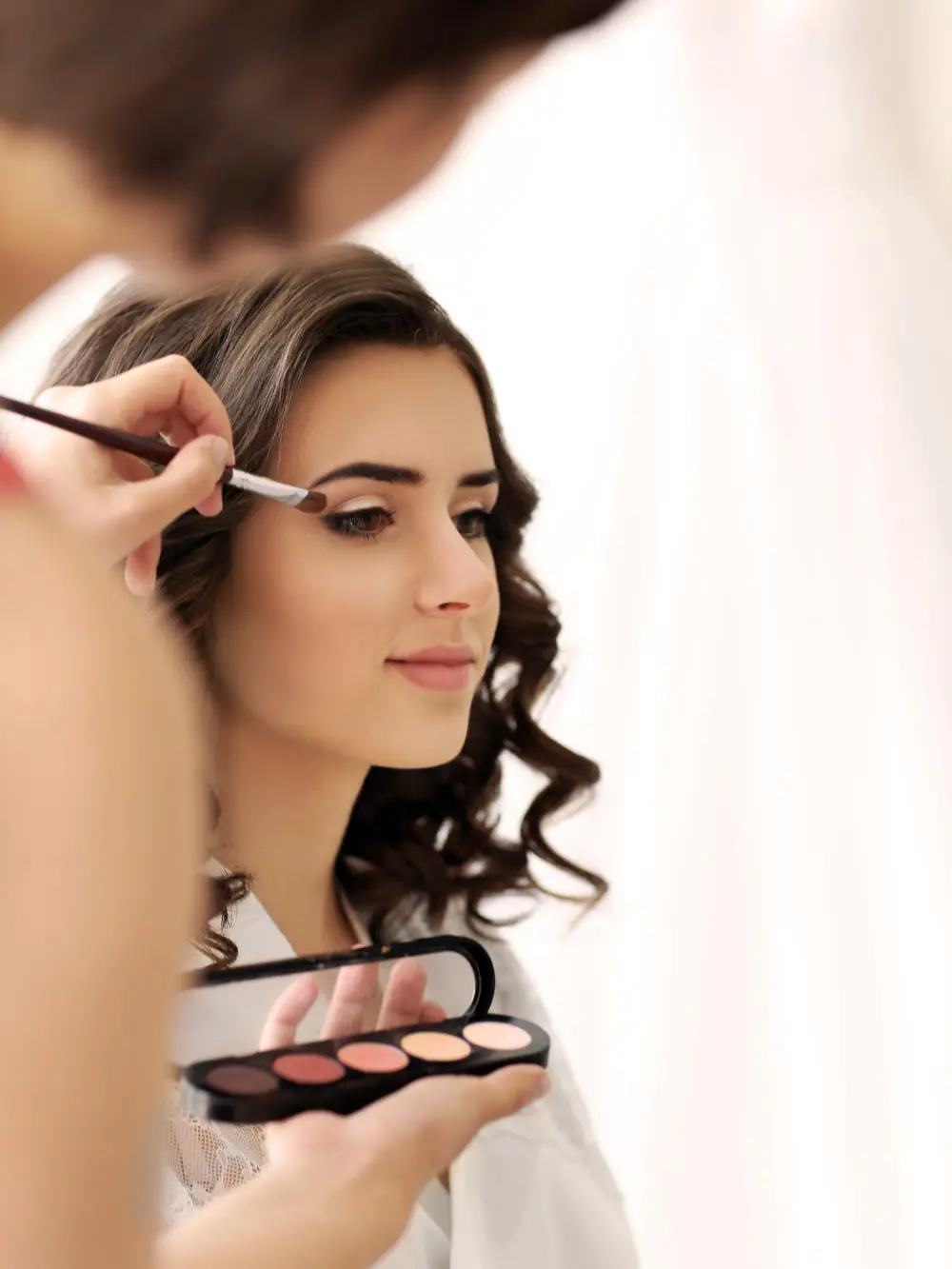 Girl doing makeup