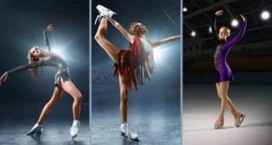 What do figure skaters wear under their dresses