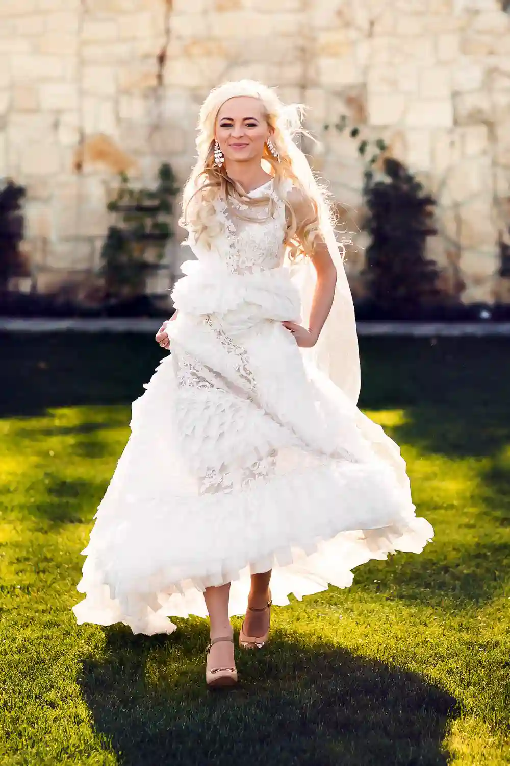 Girl in Lace Dress