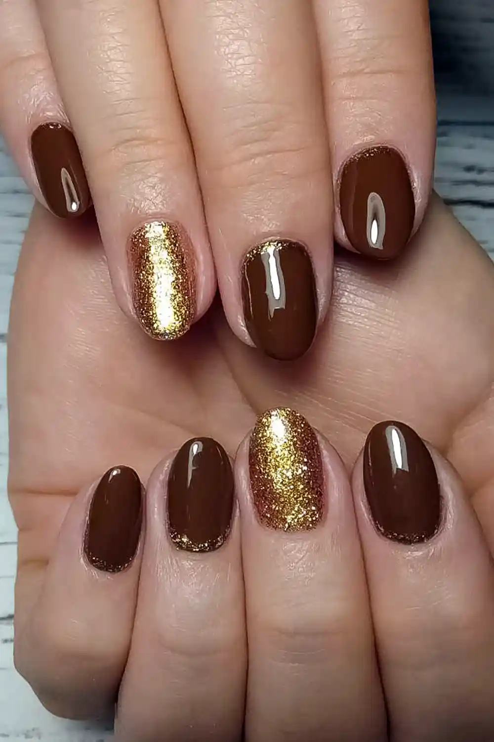 Metallic shades like bronze