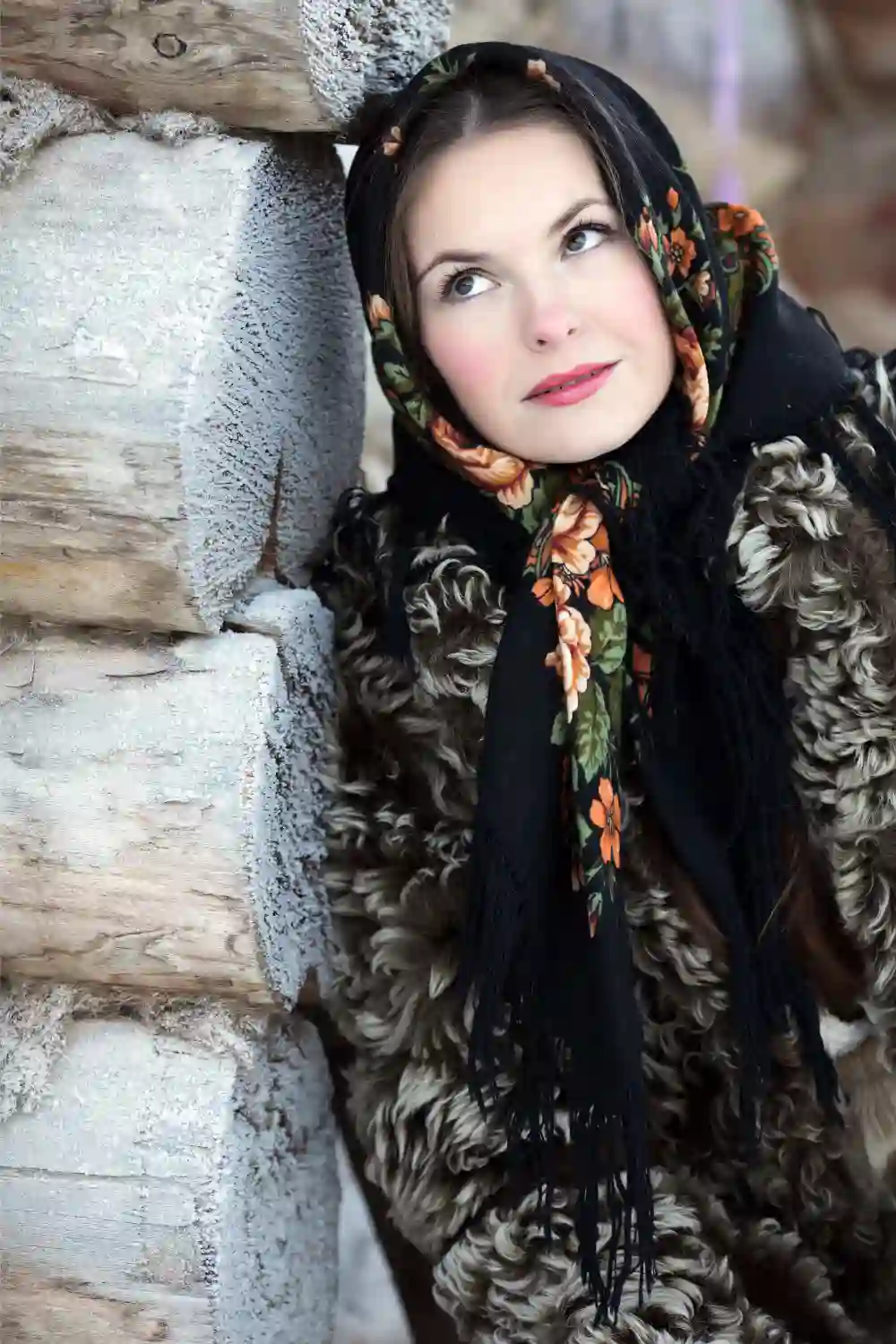 Russian girl in national dress