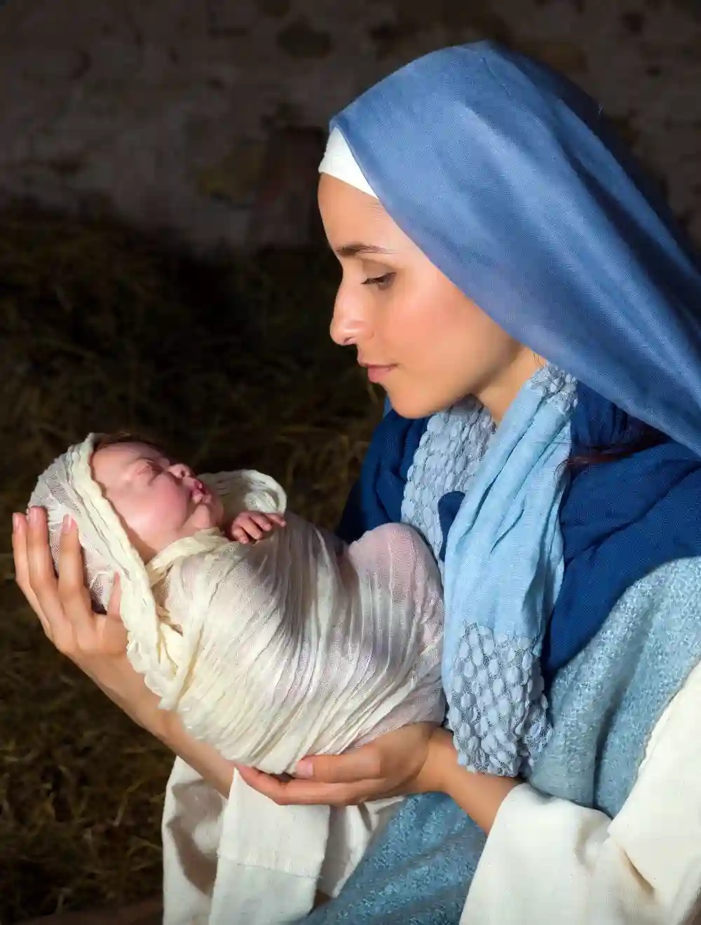 Virgin Mary Holding Baby Jesus