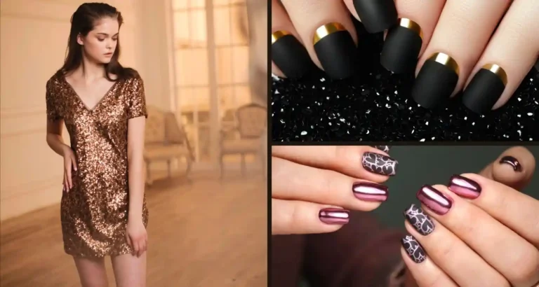 What nail colors go with a copper dress